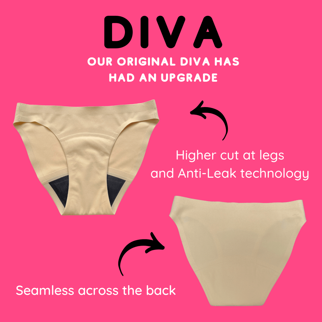 Dance Period Underwear - Dance Diva - Heavy Absorbency - Anti-Leak