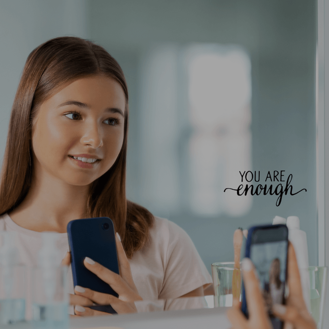 Removable mirror or wall stickers to remind your kids every day to help them feel positive and loved