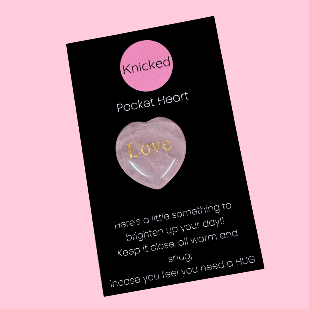 Pocket Hug Heart ~ Rose Quartz