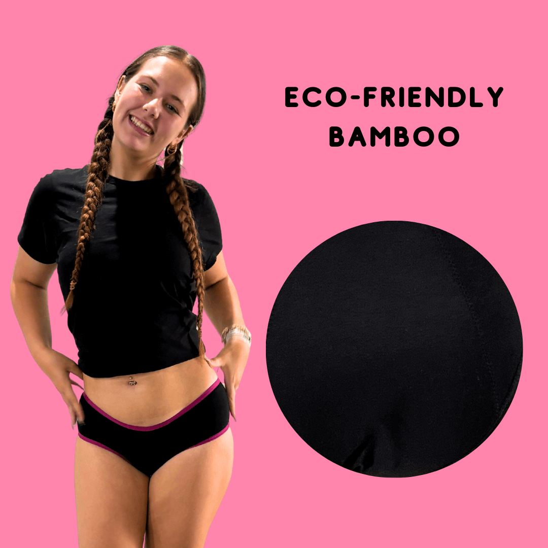 Heavy plus period underwear with higher coverage