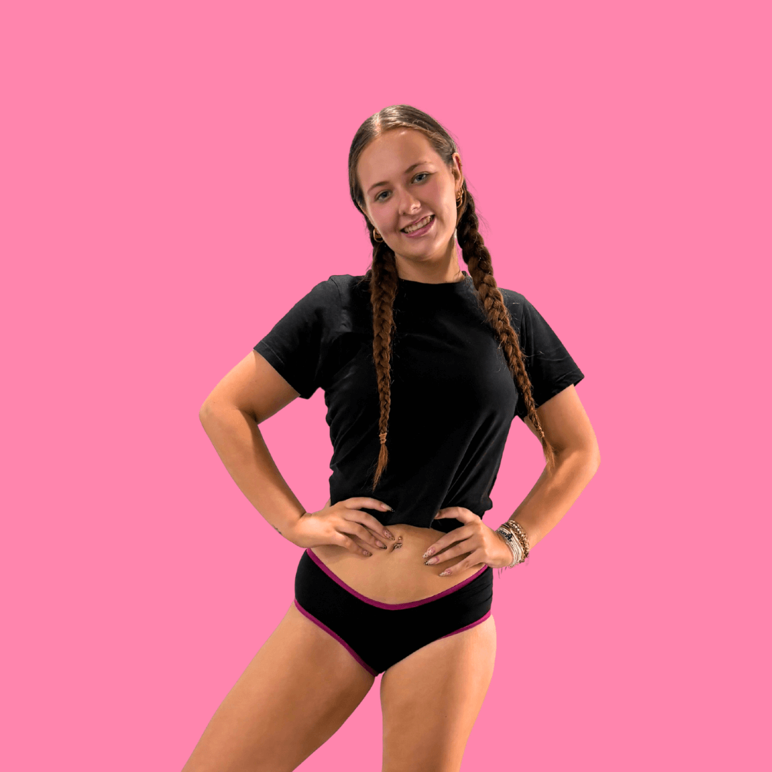 Heavy plus period underwear with higher coverage