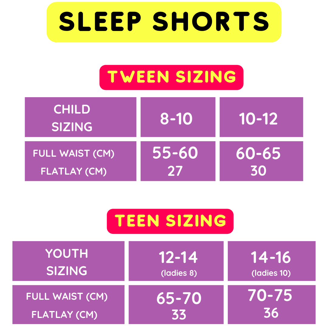 Teen Period Sleep Shorts ~ Super Heavy Absorbency