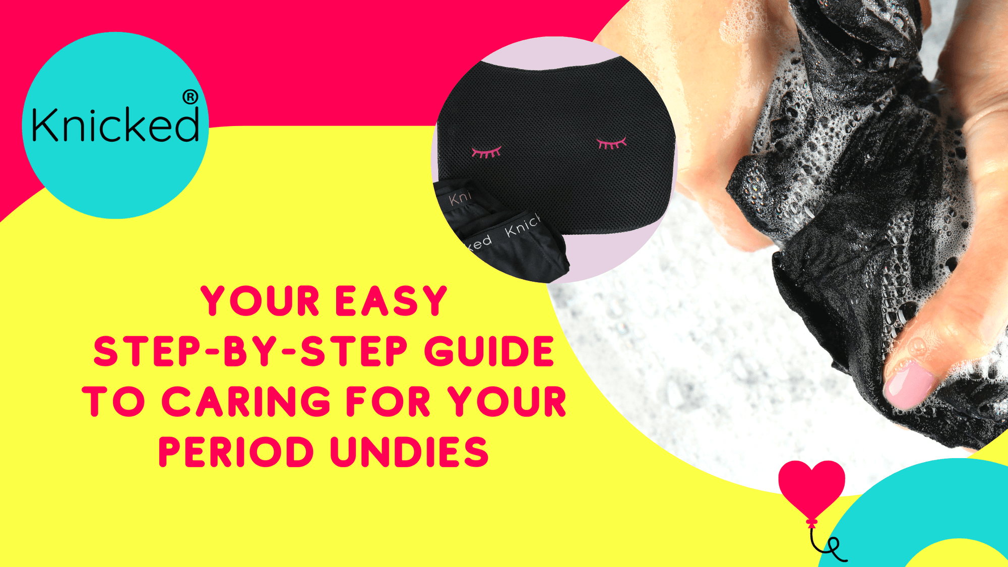 A step-by-step guide to caring for your period undies