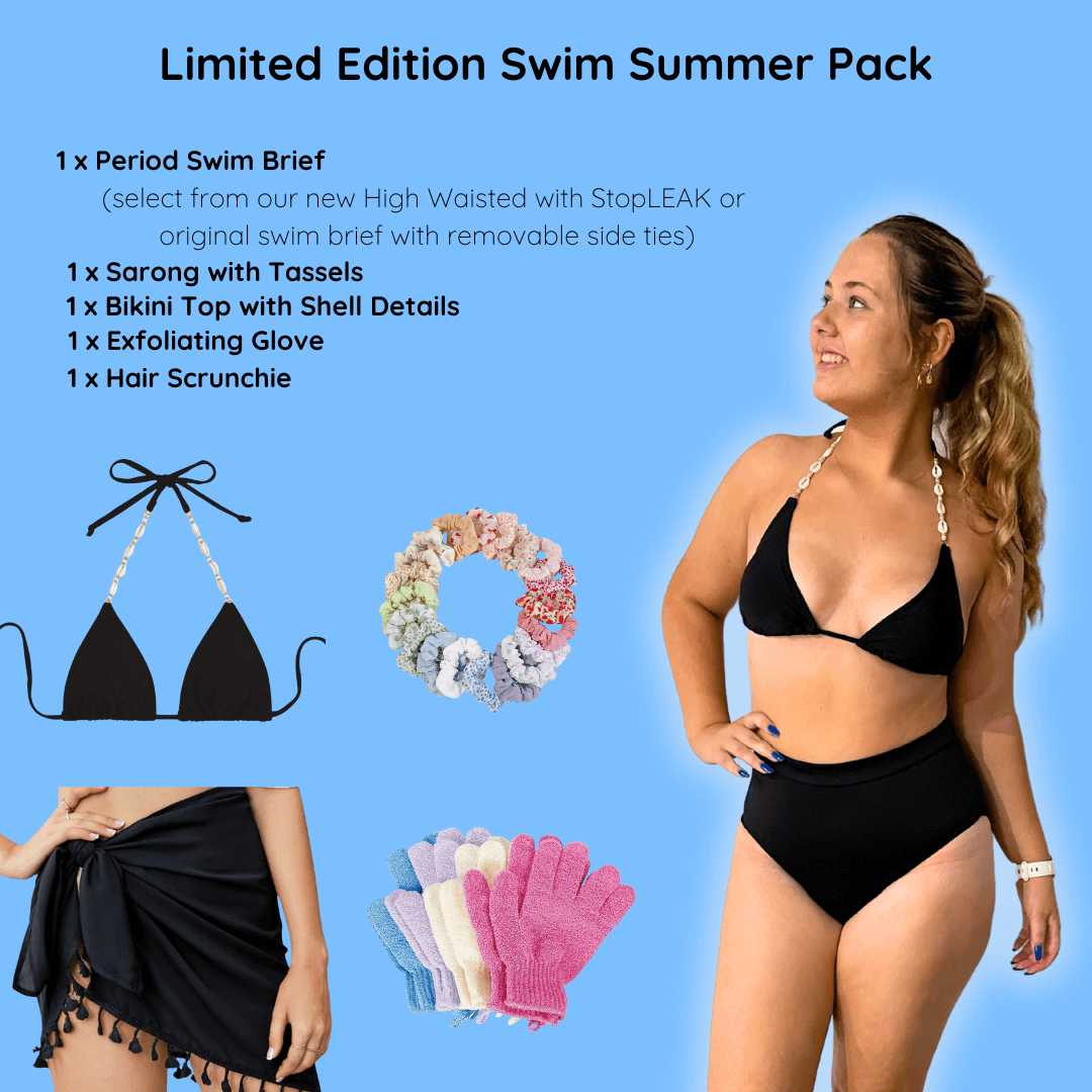 High Waist Bikini  Period Swimwear – Eco Period Australia