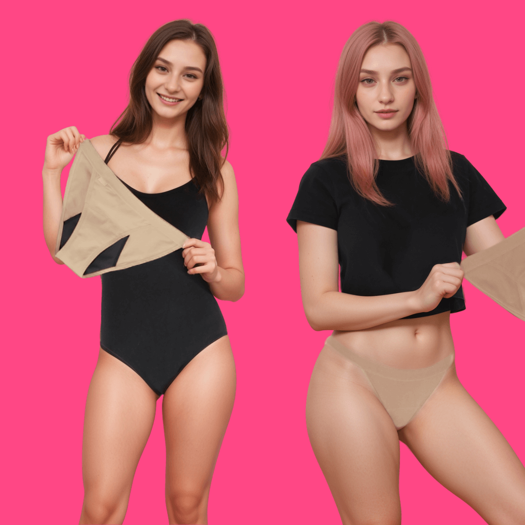 two dancers with Knicked period dance undies