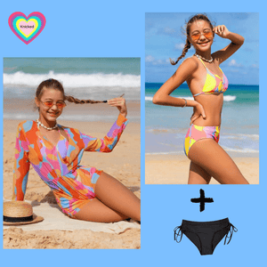 Clearance ~Girls Period Swimwear 4-piece Set