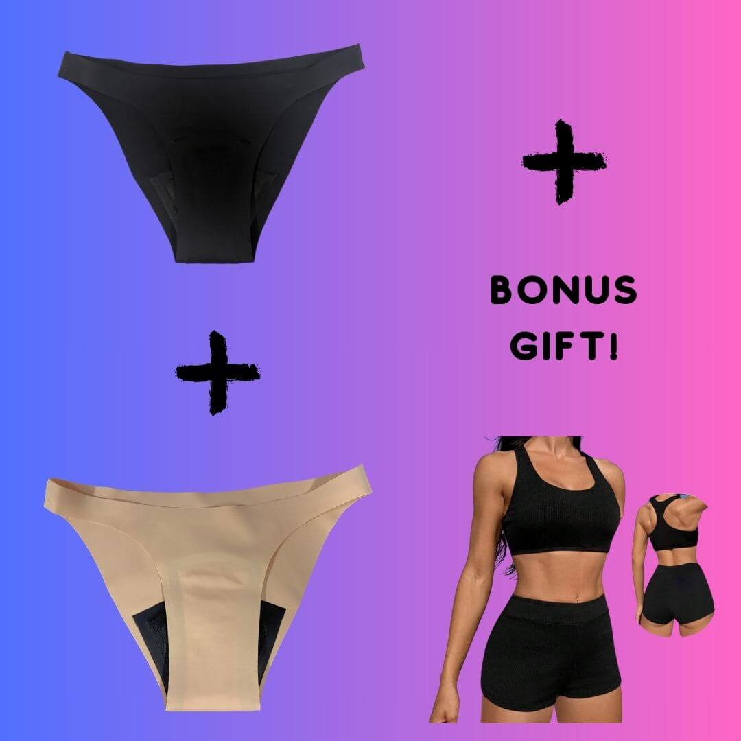 BF/CM Special: Duo pack of BFFs (one beige & one black) with BONUS swim shorts & top set FREE