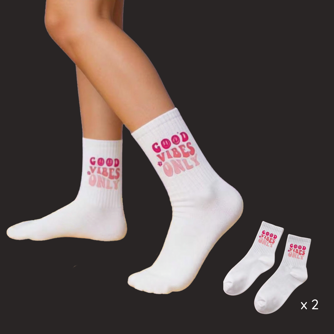Good Vibes Only ~ Pay-it-forward Mum & Me Socks