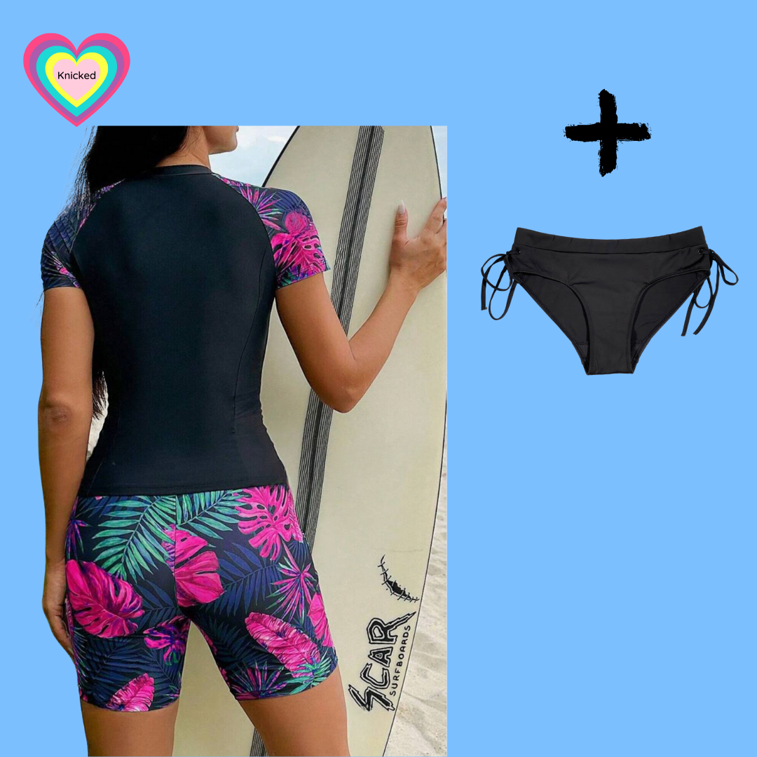 3 piece period swim set - shorts and top