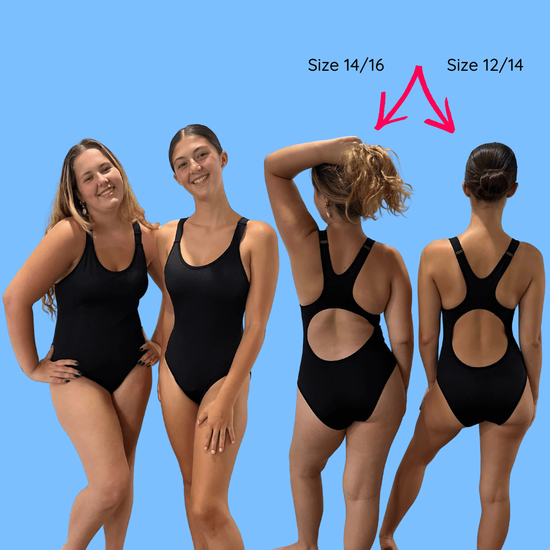 Girls Period Swimwear Adjustable 1 piece Racerback Tweens Teens Knicked Australia