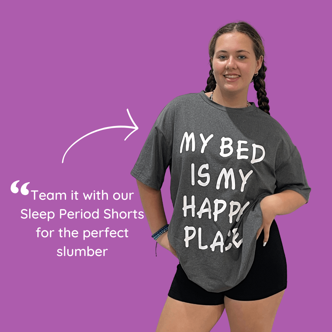 Knicked sleep collection - shorts and &quot;My bed is my happy place&quot; tee-shirt for the best, relaxing, sleep imaginable!