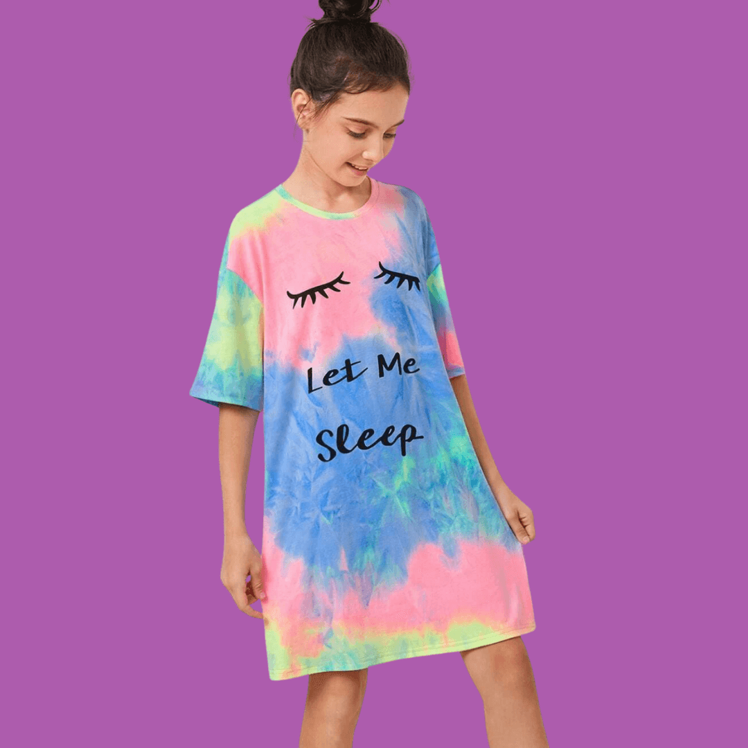 Super soft ultimate sleep tees for teens multi-coloured dye