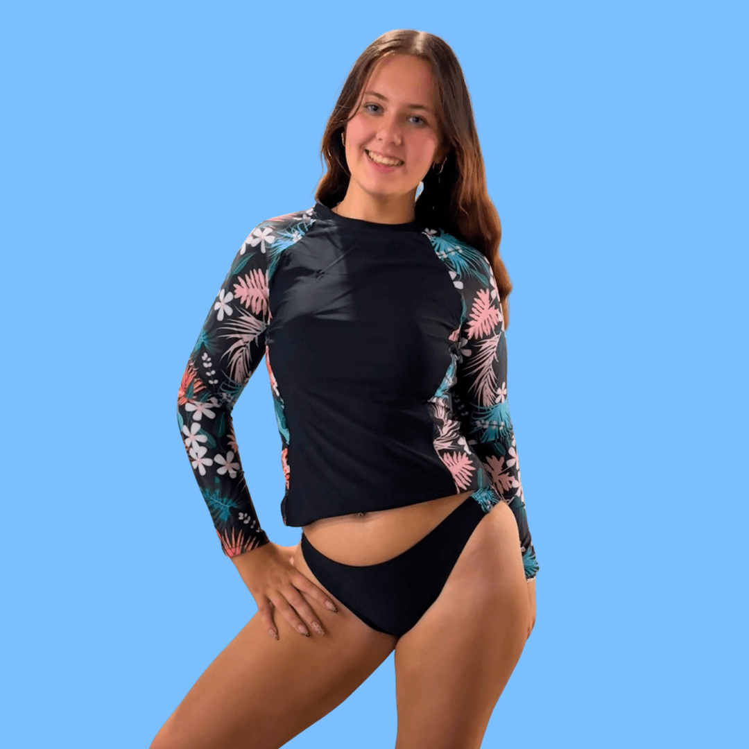 Wildflower Wave-Maker ~ 3 piece period proof swim set ~ heavy protection