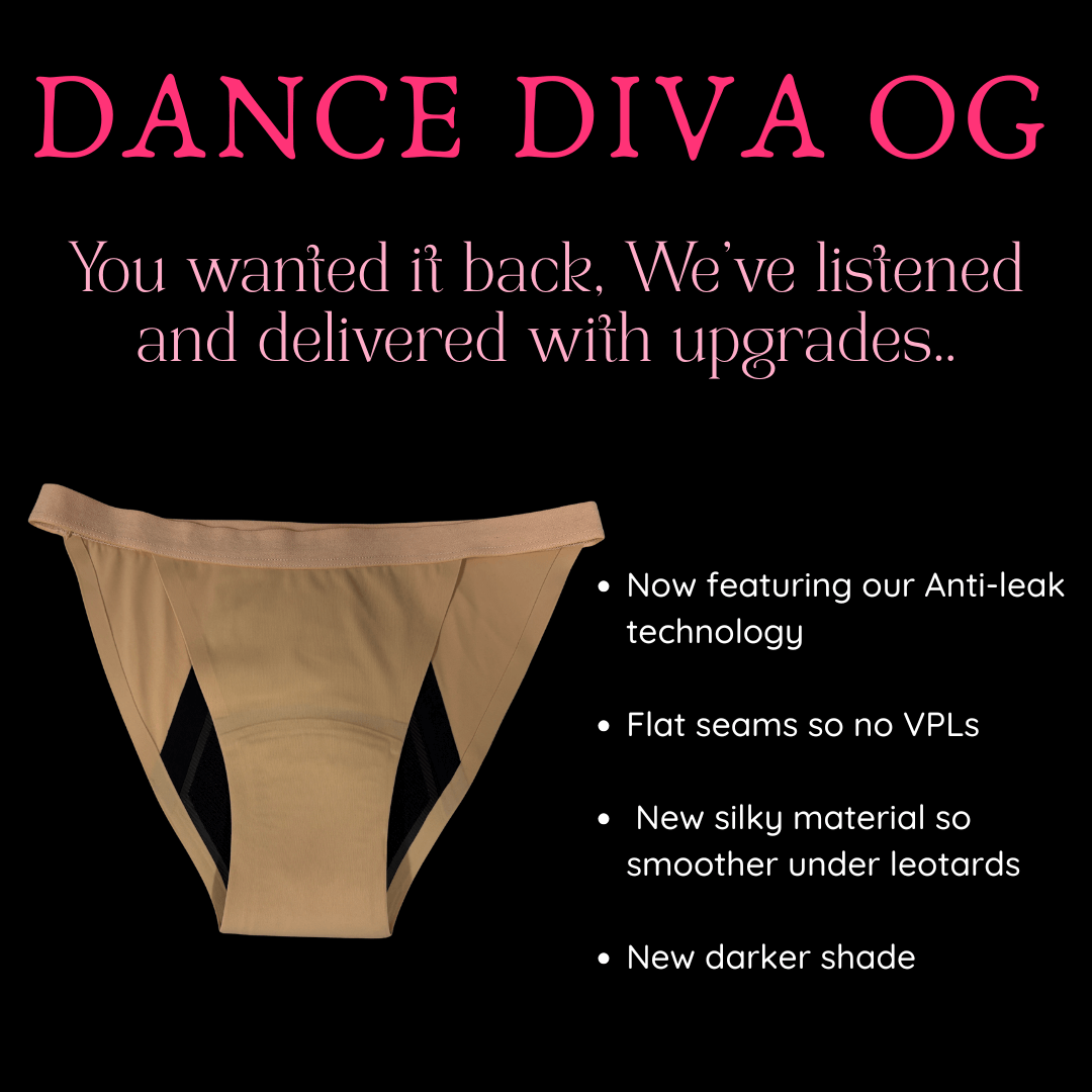 Tween & Teen OG Dance Diva Period Underwear - Leak-Proof & Leotard-Safe