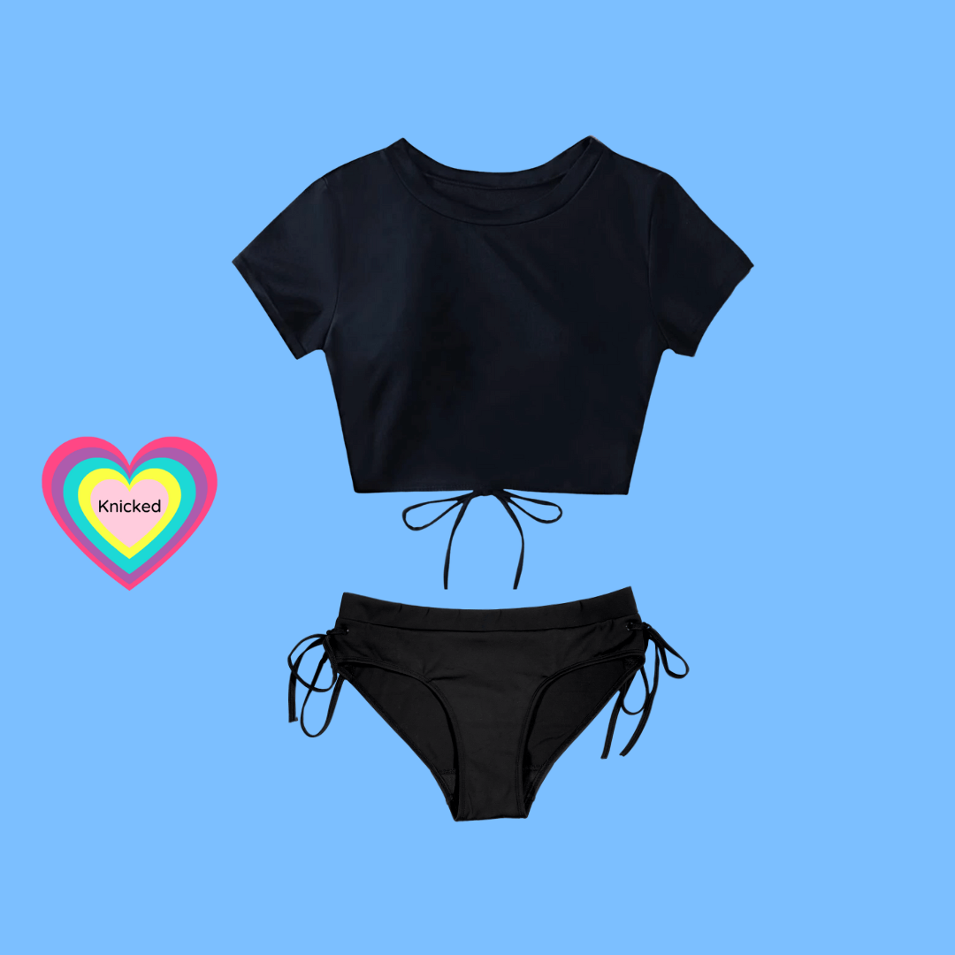 Knicked Period Swimwear - 2 piece set bikini and rashie